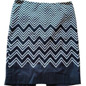 Business ready, White House Black Market, black and white stripe skirt. Like new